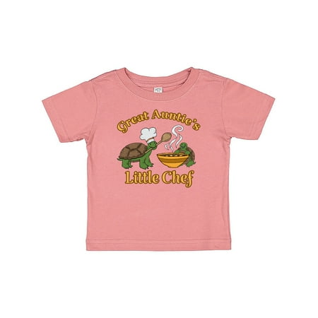 

Inktastic Great Auntie s Little Chef with Cute Turtles Gift Baby Boy or Baby Girl T-Shirt