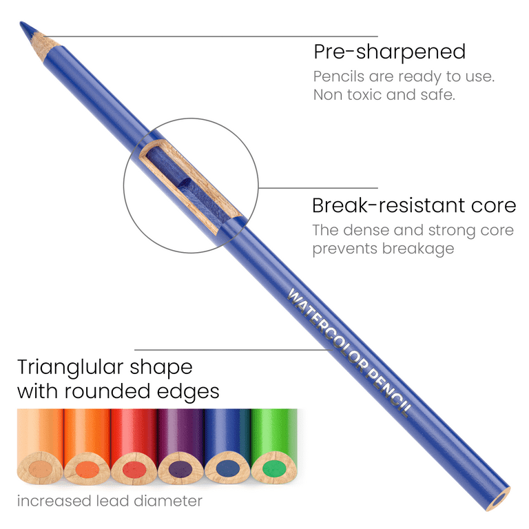 ARTEZA Classic Assorted Coloured Pencils Set of 72