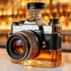 thumbnail image 4 of Botella de Vidrio con Forma de Cámara, Decantador de Whisky, Botella de Vidrio Novedosa y Única para Los Amantes Del Whisky., 4 of 6