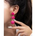 thumbnail image 3 of INS holiday net celebrity wind rattan earrings female spring and summer high-grade sense niche laffia woven earrings temperament ear accessories, 3 of 79