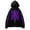 Purple, variant on Men's Punk Hoodies Streetwear Goth Zip up Hooded Sweatshirts Rhinestone Y2k Spider Skeleton Pullovers Silver L