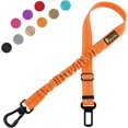 thumbnail image 1 of wonima02 Plutus Pet Dog Seat Belt for Car, Adjustable Dog Car Harness with Carabiner Clip, Reflective Safety Dog Seatbelt Leash with Elastic Bungee, Orange, 1 of 1