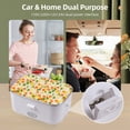 thumbnail image 3 of Electric Lunch Box Food Heater,1.8L 60W Portable Heated Lunch Box Ith Spoon And Fork,Heated Lunch Box Set for 110/220V+12V/24V,Dual Power Supply Interface, 3 of 7