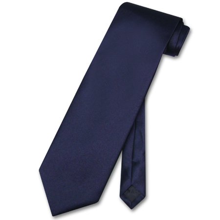 Vesuvio Napoli NeckTie Solid NAVY BLUE Color Men's Neck