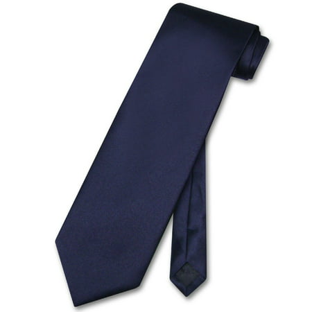 Vesuvio Napoli NeckTie Solid NAVY BLUE Color Men's Neck (Best Tie Color For Navy Suit)