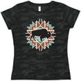 thumbnail image 3 of Inktastic Buffalo Cute Western Pattern Women's T-Shirt, 3 of 5