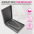 thumbnail image 6 of Novel Box Silver Jewelry Box for Necklace 5.5x8x1.87 Inches - Necklaces Gift Box for Proposal, 6 of 7