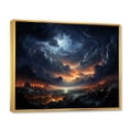 thumbnail image 2 of Designart "Storm Tempest Euphony I" Landscapes Floater Framed Canvas Art Print, 2 of 7