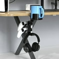 thumbnail image 3 of 3-in-1 Headphone Hanger Game Controller Stand with Cup Holder Strong Load-bearing Easy to Install Desktop Organizer Game Controller Holder, 3 of 8