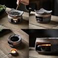 thumbnail image 6 of Ceramic Tea Stove Warmer Set,Cedar and Zen Aromatherapy Burner,Handmade Ceramic Candle Wax Melts Warmer with Tealight Holder,Multi-Functional Teapot and Heater,for Home Office Hotel, 6 of 7