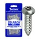 thumbnail image 1 of Tornillos de seguridad Torx para chapa metálica Fastenere - #6 x 1"" (paquete de 25) Tornillos de acero inoxidable antirrobo con cabeza de botón a prueba de manipulaciones para un mayor nivel de segur, 1 of 1