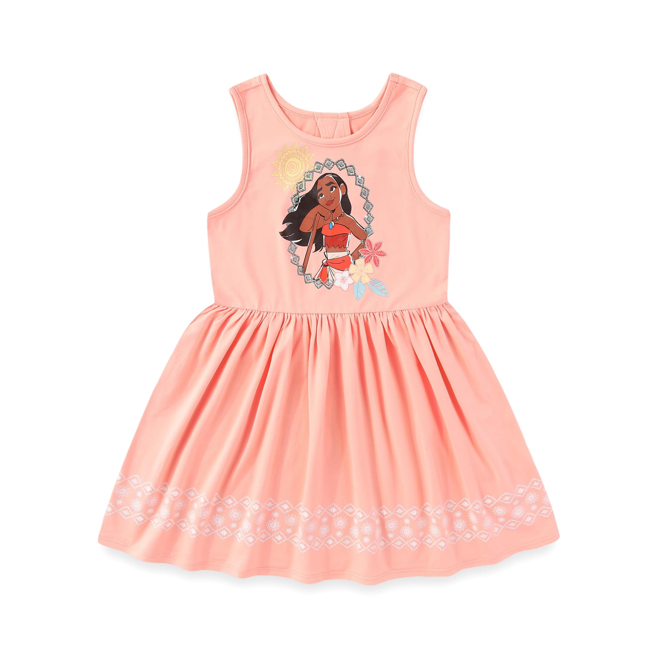Disney Girls Princess Moana Dress for (Girls), 2 Pack, Sizes 2T-10