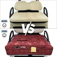 thumbnail image 6 of COEQINE 2-in-1 Golf Cart Seat Cover & Carry Bundle, Folds Like a Bag with Handle, Universal Fit for Two-Seaters, 4 Storage Pockets, Machine Washable Polyester, Red American Tribal Boho Flower, 6 of 8