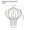 thumbnail image 2 of Uxcell 3pcs Gutter Guard, 304 Stainless Steel Round Roof Anti-Blocking Line Cap Floor Cover Drainage Outdoor(105 mm/4.1"), 2 of 7