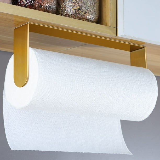 YIGII Paper Towel Holder Under Adhesive Paper Towel Rack Stick