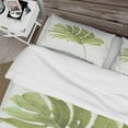 thumbnail image 4 of Designart 'Mixed Botanical Green Leaves VII' Cottage Duvet Cover Set, 4 of 4