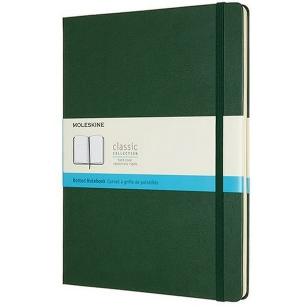 Moleskine Notebook, Extra Large, Dotted, Myrtle Green, Hard Cover (7.5