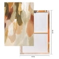 thumbnail image 3 of ArtbyHannah 2 Pieces 16x24 inch Framed Modern Abstract Canvas Wall Art Set with Gold and Orange Blocks Paintings for Living Room Ready to Hang, 3 of 9