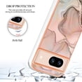 thumbnail image 6 of Nalacover for Google Pixel 8A Marble Pattern Slim Case Compatible with MagSafe Wireless Charging, Soft Silicone/TPU Shockproof Non-Yellowing Lightweight Protective Cover for Google Pixel 8A, Gold, 6 of 11