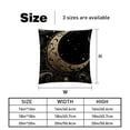 thumbnail image 5 of New Moon Symbol Pillow Covers and Throw Pillow Inserts - Set of 2, Available in 16x16, 18x18, and 20x20 Inches, Featuring Unique Patterns for Home Decor, 5 of 6