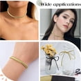thumbnail image 5 of 10 Yards Metallic Cord 0.2" Gold Dreadlock Rope Flat String Braid Trim Centipede Hair Wrap Tie Decorative Braiding Band for Jewelry Making Bracelets Costume Sewing Craft Home Decor, 5 of 9