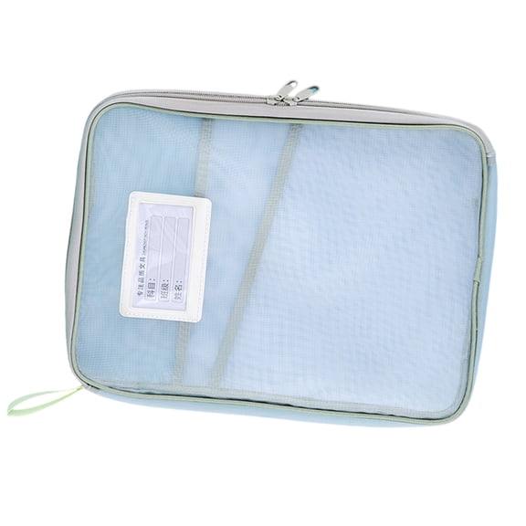 Document Storage Bag Zippered Academic File Bag for Book Homework Stationeries