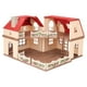 thumbnail image 1 of Juego familiar de casa de muñecas con cabaña acogedora, muebles y accesorios para casa de muñecas, casas de muñecas para juegos de imaginación, para niños pequeños, niños y niñas, 1 of 5