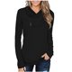 thumbnail image 1 of Blusa informal de manga larga suelta sólida a la moda para mujer Pompotops gfhjh10219, 1 of 7