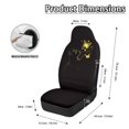 thumbnail image 6 of POLERO Glowing Black Cat & Luminous Butterflies Design Automotive Seat Cover Polyester Fabric Easy to Install Stretch Car Seat Covers for Automobile, 6 of 7