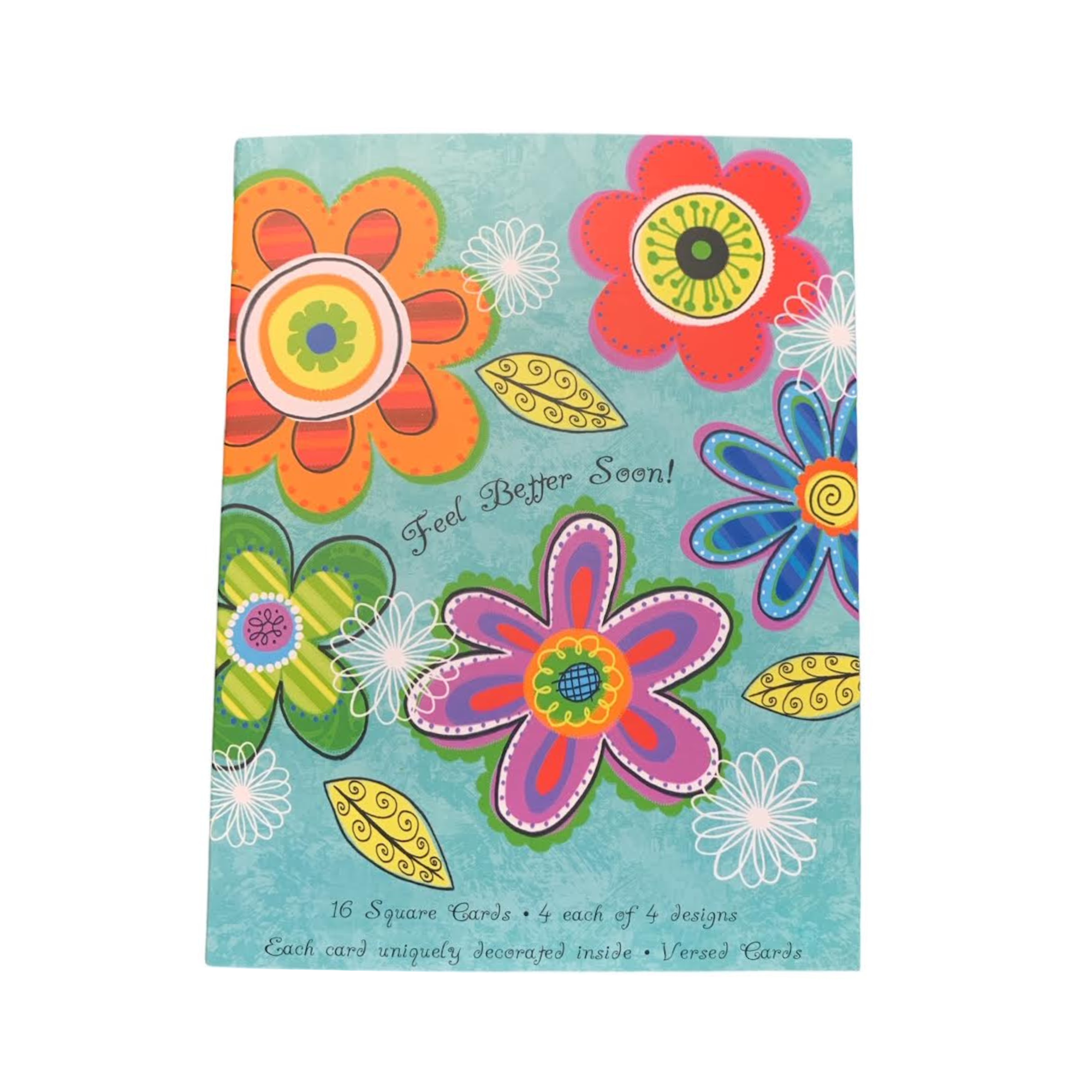 Sympathy and Get Well Greeting Card Assortment 32 Cards Versed Cards White Envelopes Square Cards Mother's Day Gift