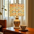 thumbnail image 6 of Linen Drum Lampshades Retro Orange amp Yellow Stylized Floral Mid Century Modern Tulips 13"x13"x10" Light Shade for Table Lamps Floor Lamps Drum Lamp Shades Lampshade Replacement Assembly Required, 6 of 8