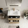 thumbnail image 2 of 36" Bathroom Vanity with Natural Oak Finish, One - piece Sink / Water - resistant, Easy to Clean and Maintain, 2 of 6