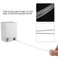 thumbnail image 3 of Indoor Cloth Hang Steel Invisible Retractable Clothesline Stretch Freely Drying Rope(Silver), 3 of 5