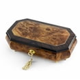 thumbnail image 1 of Handcrafted 30 Note Classic Style Cut Corners Music Jewelry Box with Lock and Key - 5th Symphony (Beethoven), 1 of 1