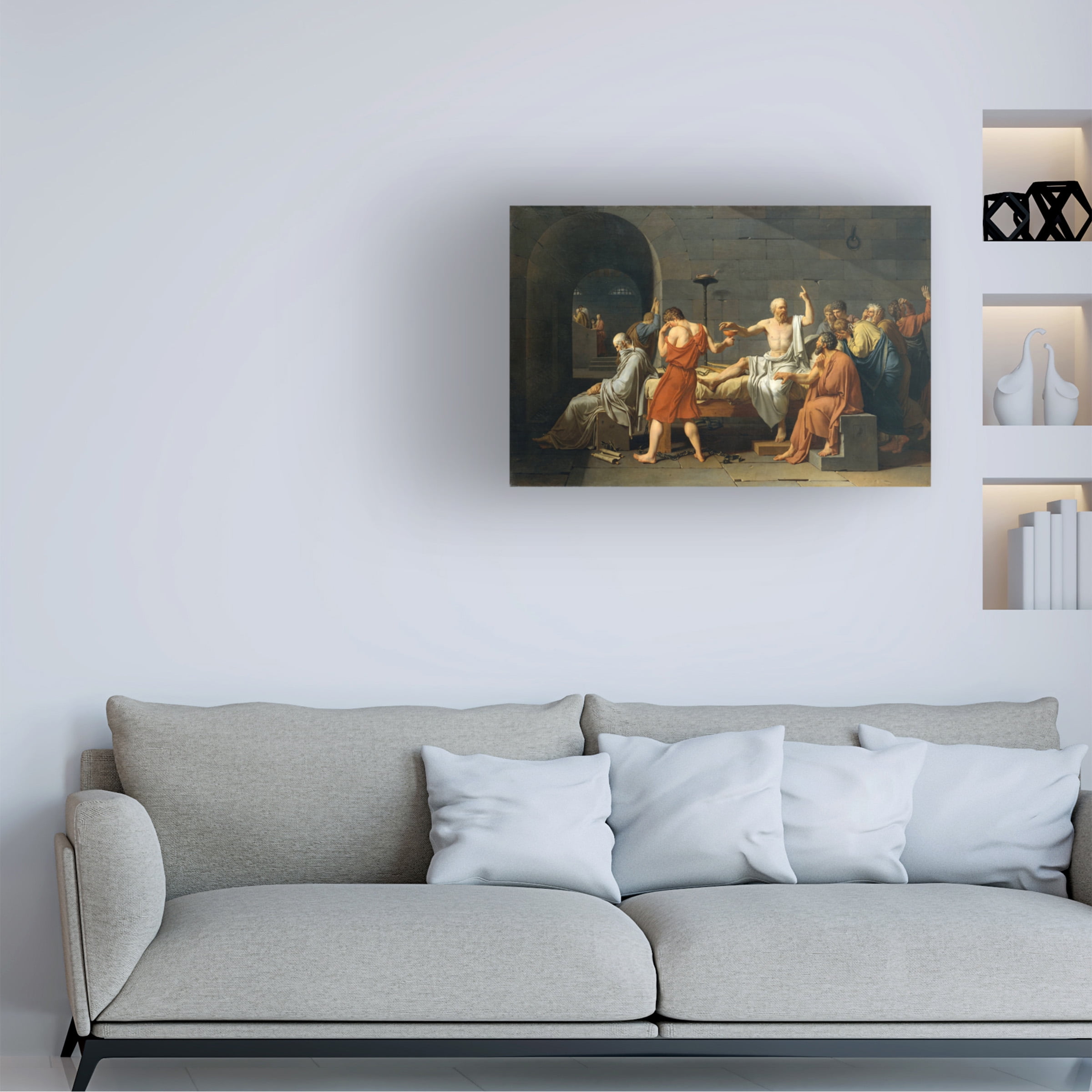 David 'The Death Of Socrates' Canvas Art