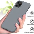 thumbnail image 4 of IBAOLEA Liquid Silicone Case Compatible with iPhone 11 Pro Max 6.5 inch(2019), Gel Rubber Full Body Protection Shockproof Cover Case Drop Protection Case ( ) Dark Gray, 4 of 6
