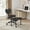 Black, variant on HUTWIFE Home Adult Teddy Indoor Meditation and Yoga Adjustable Height and Lumbar Support Office Chairs, Pink