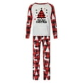 thumbnail image 4 of Mifsaly Matching Family Christmas Pajama Sets Xmas Snowflake Pjs 2 Piece Holiday Pullover Sleepwear Long Sleeve Nightwear Bright and Merry Plaid Pants 2025 Festival Loungewear Funny Gifts, 4 of 7