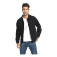 thumbnail image 2 of Chaqueta De Mezclilla Delgada Negro Slim Para Hombre, 2 of 8