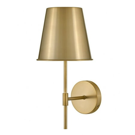

83520FY-Lark-Blake - 14W 1 LED Wall Sconce In Classic-17 Inches Tall and 8 Inches Wide-French Gray/Lacquered Brass Finish