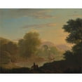 thumbnail image 2 of Thomas Jones 24x20 Gold Ornate Framed and Double Matted Museum Art Print Titled - An Imaginary Coast Scene, with the Temple of Venus at Baiae, 2 of 4