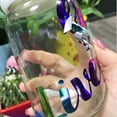 thumbnail image 5 of FNGZ Rml Trnsfer Pper Clearance Holographic Adhesive Vinyl 12 X6ft Rose Gold Glass Broken Flower Patterned Permanent Vinyl Roll Black Craft Vinyl for DIY Decors Mugs, 5 of 8