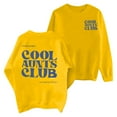 thumbnail image 4 of Yellow Hoodies for Women Cool Aunts Club Sweatshirt: Aunt Crewneck Sweatshirt Auntie Letter Print Long Sleeve Pullover Top Fall Trendy Outfits, 4 of 5