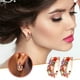 thumbnail image 1 of Fiudx Liquidación de ahorros de verano Pendientes de diamantes de colores de moda para damas, 1 of 4