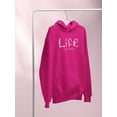 thumbnail image 3 of Life Is Beggining Daisies Hoodie Women -Image by Shutterstock, Female Large, 3 of 4