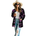 thumbnail image 2 of SCRAWLGOD Butterfly Comfy Cardigan for Women Loose Fit Sweatshirts for Women Casual Size S Long Sleeve Ladies Cardigan Sweaters with Pockets Long Sweater Cardigan, 2 of 7
