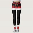 thumbnail image 5 of Christmas Leggings for Women Elastic High Waist Slim Fit Funny Santa Claus Print Tights Pants Workout Yoga Pants, 5 of 9