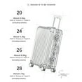 Luggage case magnesium aluminum alloy wheel ultraquiet combination