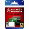 Madden NFL 19: MUT 2200 Madden Points Pack, Electronic Arts, PlayStation, [Digital Download]