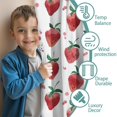 thumbnail image 3 of Blackout Kids Curtains,Strawberry Plants Fruit Watercolor Childrens Insulated Curtains Set Of 2,Bedroom Essentials,Toddler Room Decor 52"x63", 3 of 5